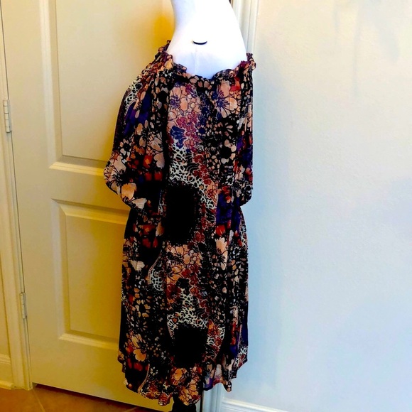 NWOT Rachel Zoe fall floral dress - Picture 3 of 14